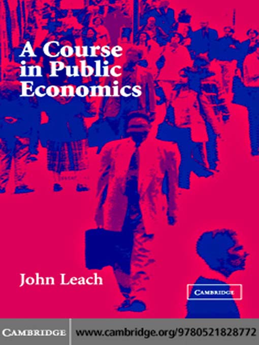 A course in public economics